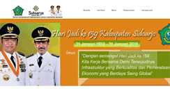 Desktop Screenshot of bappeda.sidoarjokab.go.id